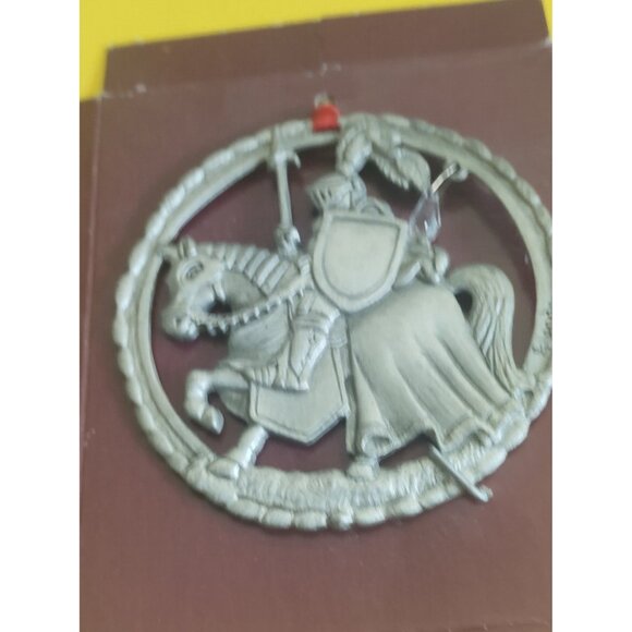 Vintage Pewter Hanging Animal Ornaments set of six signed "Glenda" - Picture 16 of 16